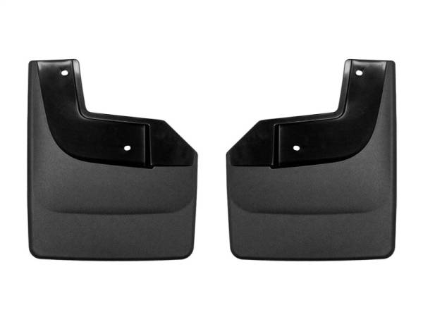 WeatherTech - WeatherTech 2021+ Ford F-150 Raptor (Incl. 37 Perf. Pkg) No Drill Rear MudFlaps - Black | 120150 - Image 1
