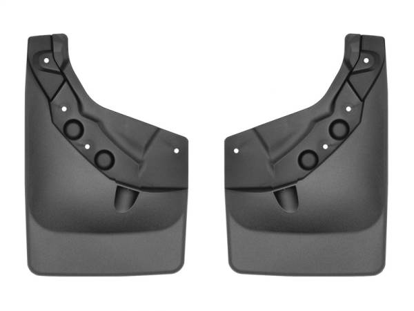 WeatherTech - WeatherTech 24-25 Toyota Tacoma w/Fender Flares Rear No Drill MudFlaps - Black | 120182 - Image 1