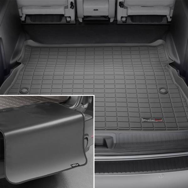 WeatherTech - WeatherTech 22-23 Ford Explorer Incl. ST/Hybrid Seatback Cargo Liners HP w/ Bumper Protector - Black | 401510IMSK - Image 1