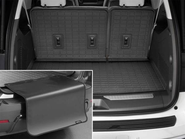WeatherTech - WeatherTech 2021 Chevrolet Suburban/GMC Yukon XL Seatback Cargo Liners HP w/Bumper Protector - Black | 401750IMSK - Image 1