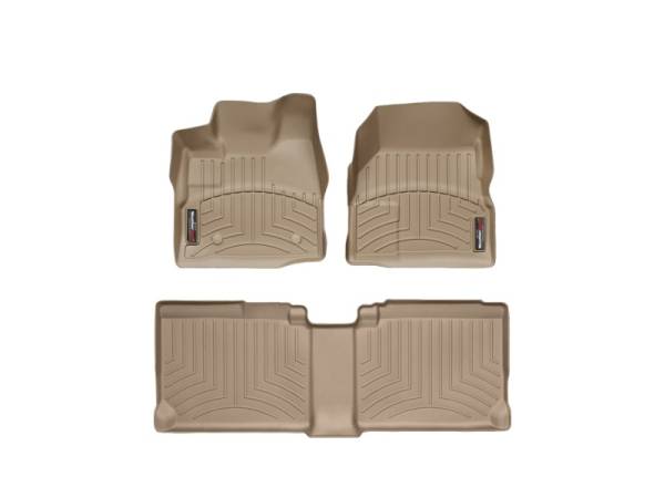 WeatherTech - FloorMat WeatherTech 11 Chevrolet Equinox Front and Rear Floorliners - Tan | 453461-452712 - Image 1