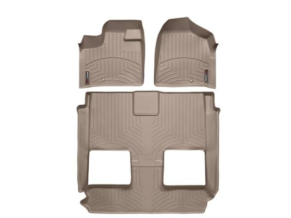 WeatherTech - Floor Mat Set FloorMat WeatherTech 11+ Chrysler Town & Country Front and Rear Floorliners - Black | 454211-451414 - Image 1