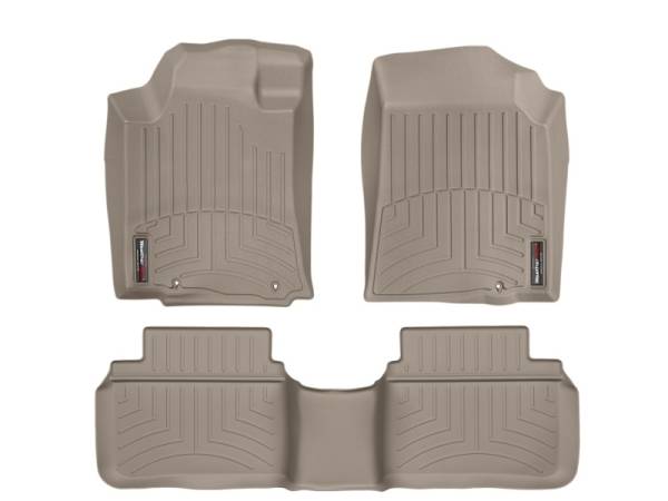 WeatherTech - FloorMat WeatherTech 13+ Nissan Altima Front and Rear Floorliners - Tan | 454981-454662 - Image 1