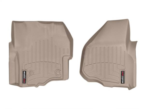 WeatherTech - WeatherTech 14-15 Ford F-250/F-350/F-450/F-550 Front FloorLiner - Tan | 455841 - Image 1