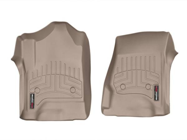 WeatherTech - WeatherTech 14+ Chevrolet Silverado/GMC Sierra Crew and Double Cab Front FloorLiners - Tan | 456071 - Image 1