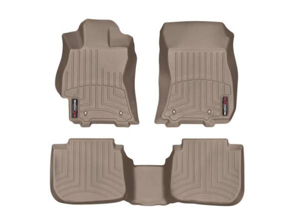 WeatherTech - Floor Mat Set FloorMat WeatherTech 2015+ Subaru Legacy Front Rear FloorLiner - Tan | 45708-1-2 - Image 1