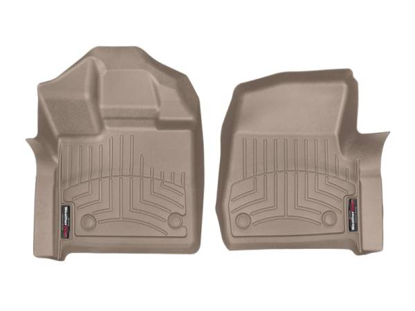 WeatherTech - WeatherTech 2016+ Ford F-150 Regular Cab Front FloorLiner - Tan | 457921 - Image 1
