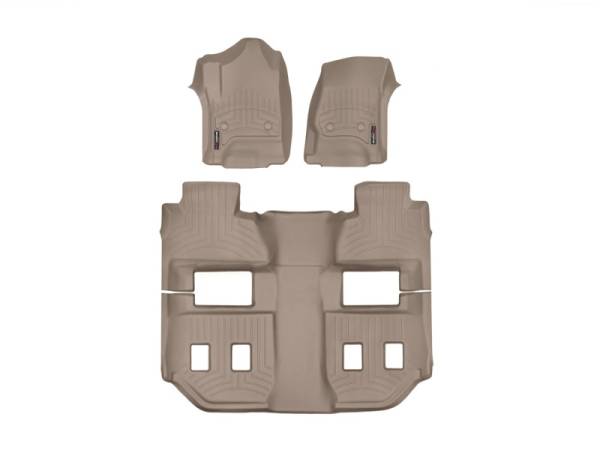 WeatherTech - WeatherTech 2017+ Audi A4 (Sedan) Front & Rear FloorLiner - Tan | 45937-1-2 - Image 1