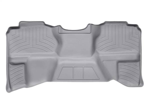 WeatherTech 07-13 Chevrolet Silverado Extended Cab Rear FloorLiner - Grey | 460669 - Image 1