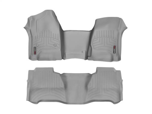 WeatherTech - WeatherTech 2018+ Volkswagen Atlas Front + Rear FloorLiner - Grey (w/ 2nd Row Bucket Seats) | 461084-1-2 - Image 1