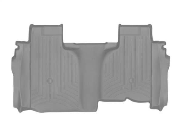 WeatherTech - WeatherTech 2019+ Chevy Silverado 1500 Double Cab w/ 1st Row Bucket Seats Rear FloorLiner - Grey | 4614367 - Image 1