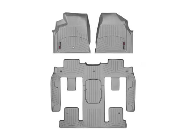 WeatherTech - Floor Mat Set FloorMat WeatherTech 07-09 Saturn Outlook Front and Rear Floorliners - Grey | 462511-461114 - Image 1