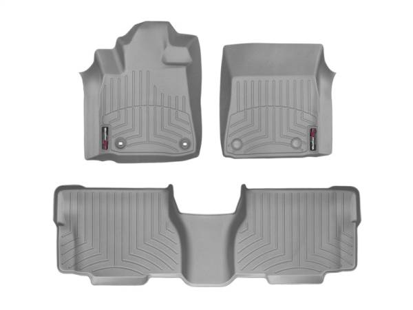 WeatherTech - FloorMat WeatherTech 12+ Toyota Sequoia Front and Rear Floorliners - Grey | 464081-460934 - Image 1