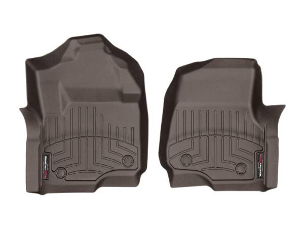 WeatherTech - WeatherTech 2017 Ford Super Duty (Super Cab / Crew Cab) Front FloorLiners - Cocoa | 4710121 - Image 1