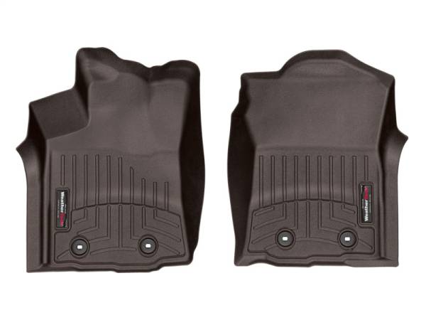 WeatherTech - WeatherTech 2018+ Toyota Tacoma Front FloorLiners - Cocoa (Auto Trans Only) | 4712991 - Image 1