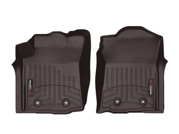 WeatherTech - WeatherTech 2018+ Toyota Tacoma Front FloorLiners - Cocoa (Manual Trans Only) | 4713011 - Image 1