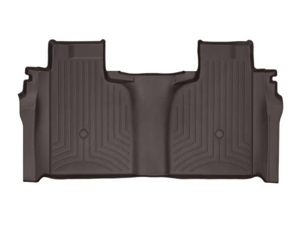 WeatherTech - WeatherTech 2019+ Chevrolet Silverado 1500 Crew Cab (1st Row Bench Seats) Rear FloorLiner - Cocoa | 4714363 - Image 1
