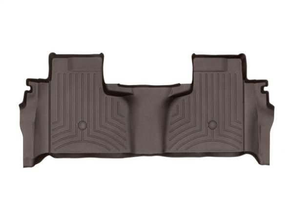 WeatherTech - WeatherTech 2019+ Chevrolet Silverado 1500 Double Cab (1st Row Bench) Rear FloorLiner - Cocoa | 4714369 - Image 1