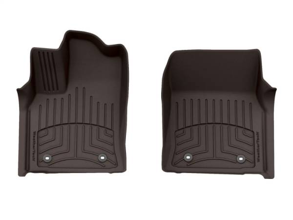 WeatherTech - WeatherTech 2022+ Toyota Tundra Crewmax (incl. Hybrid) Front FloorLiner HP - Cocoa | 4717081IM - Image 1