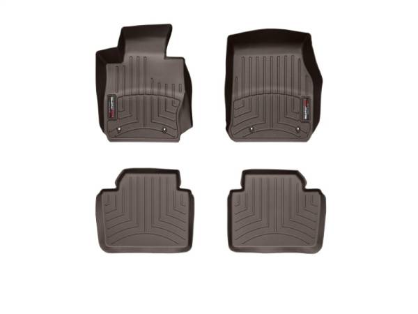WeatherTech - WeatherTech 2012+ BMW 3-Series Front and Rear FloorLiner - Cocoa | 474541-474102 - Image 1