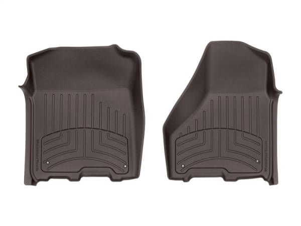 WeatherTech - WeatherTech 12-18 Dodge Ram 1500 Crew Cab / Extended Cab Front FloorLiner HP - Cocoa | 474781IM - Image 1