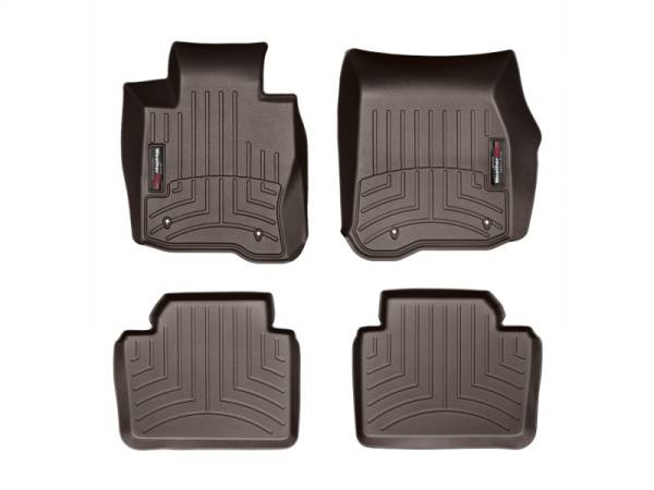 WeatherTech - WeatherTech 2012+ BMW 3-Series Front & Rear FloorLiner - Cocoa | 475701-474102 - Image 1