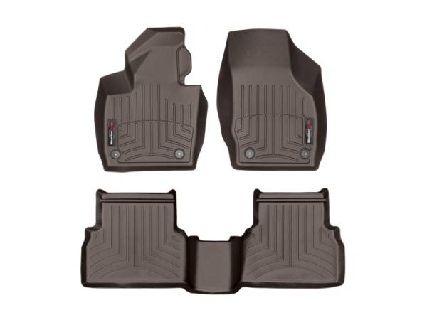 WeatherTech - WeatherTech 2015+ Audi Q3 Front and Rear FloorLiner - Cocoa | 47747-1-2 - Image 1