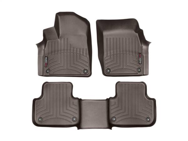 WeatherTech - WeatherTech 2017+ Audi Q7 Front & Rear FloorLiner - Cocoa | 47887-1-2 - Image 1