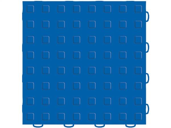 WeatherTech - WeatherTech TechFloor 12in x 12in Solid Floor Tile w/ Raised Squares - Blue | 51T1212SS BL - Image 1