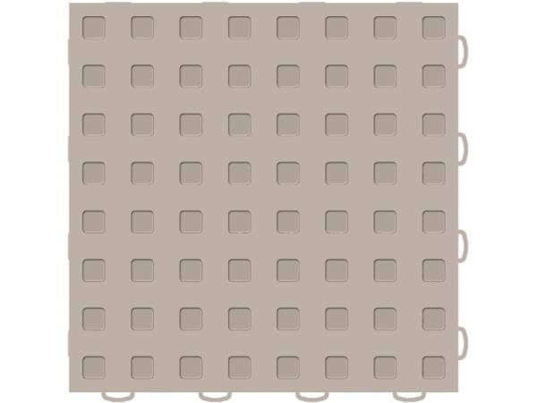 WeatherTech - WeatherTech TechFloor 12in x 12in Solid Floor Tile w/ Raised Squares - Tan | 51T1212SS TN - Image 1