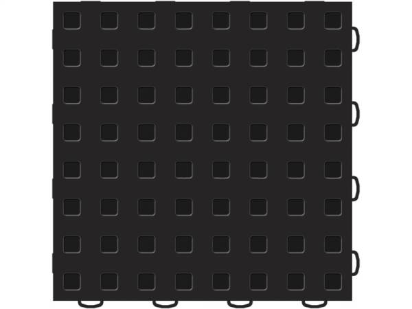 WeatherTech - WeatherTech TechFloor - 3in X 12in Tiles(Left Loop) - Black/Black **Order in Qtys of 10 | 51T312LL BK-BK - Image 1