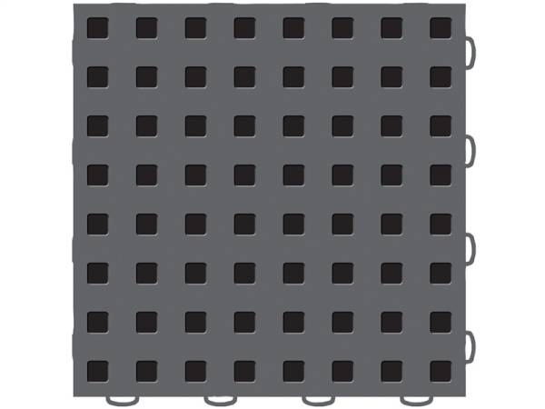 WeatherTech - WeatherTech TechFloor - 3in x 12in Tiles(Left Loop) - Dark Grey/Black | 51T312LL DG-BK - Image 1