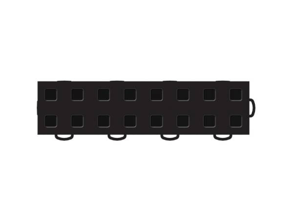 WeatherTech - WeatherTech TechFloor - 3in X 12in Tiles(Right Loop) - Black/Black **Order in Qtys of 10 | 51T312RL BK-BK - Image 1