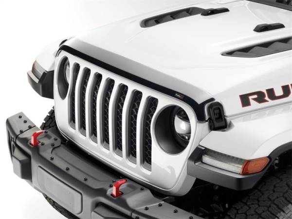 WeatherTech - WeatherTech 2018+ Jeep Wrangler / Wrangler Unlimited Raptor Hood Protector - Black | 55177 - Image 1