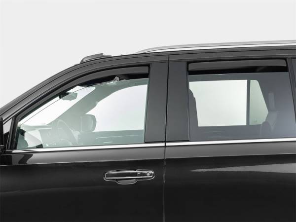 WeatherTech - WeatherTech 21-25 Cadillac Escalade Front & Rear Side Window Deflectors - Dark Smoke | 821010IM - Image 1