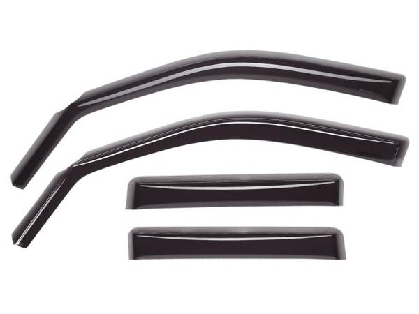 WeatherTech - WeatherTech 04+ GMC Canyon Ext Cab Front and Rear Side Window Deflectors - Dark Smoke | 88339 - Image 1