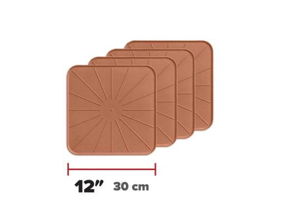 WeatherTech - WeatherTech Home Surface Protectors 12in. Square - Terracotta (4pc Set) | 8A12SQCSTTC - Image 1