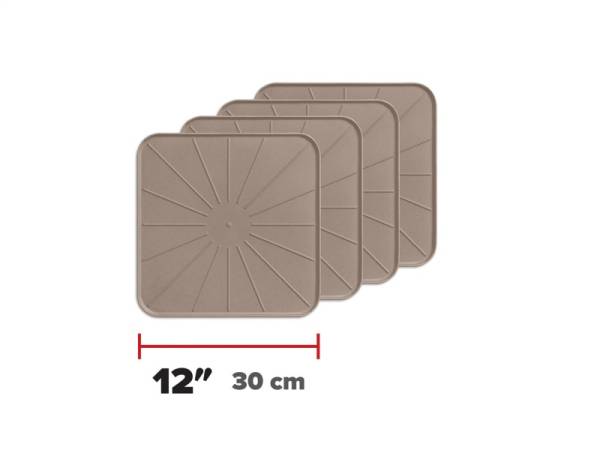 WeatherTech - WeatherTech Home Surface Protectors 12in. Square - Tan (4pc Set) | 8A12SQCSTTN - Image 1