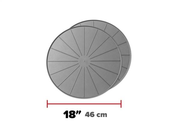 WeatherTech - WeatherTech Plant Mats/Coasters 18in. Round - Grey (2pc Set) | 8A18CST2PKGR - Image 1