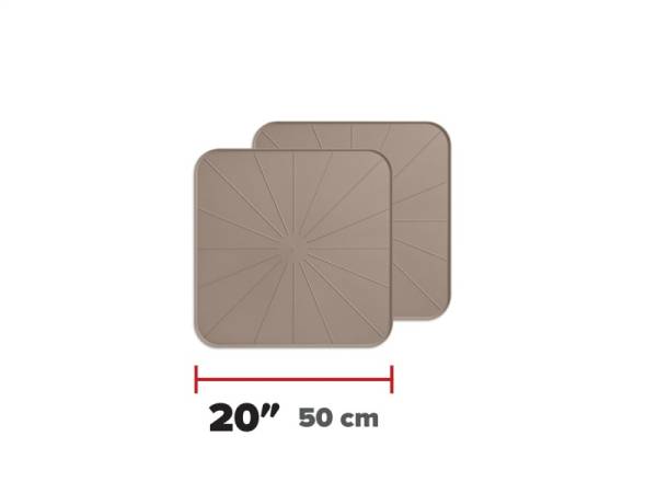 WeatherTech - WeatherTech Project Mats 20in. Square - Tan (2pc Set) | 8A20SQCSTTN - Image 1