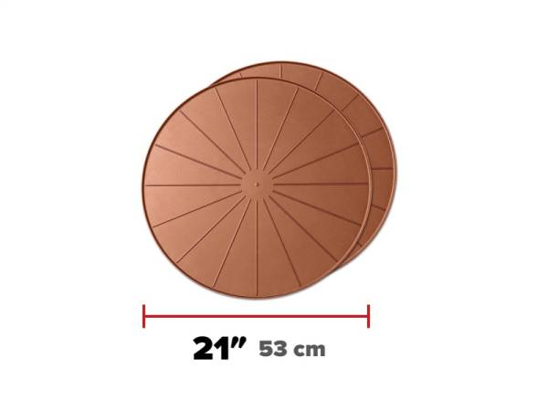 WeatherTech - WeatherTech Project Mats 21in. Round - Terracotta (2pc Set) | 8A21CST2PKTC - Image 1