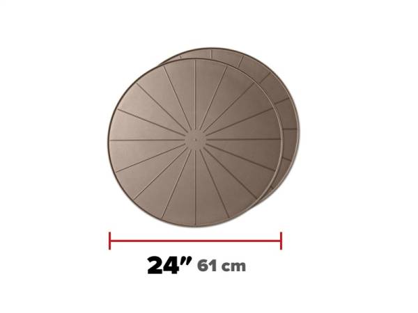 WeatherTech - WeatherTech Project Mats 24in. Round - Tan (2pc Set) | 8A24CST2PKTN - Image 1