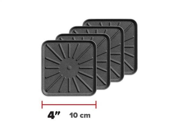 WeatherTech - WeatherTech Drink Coasters 4in. Square - Black (4pc Set) | 8A4SQCSTBK - Image 1