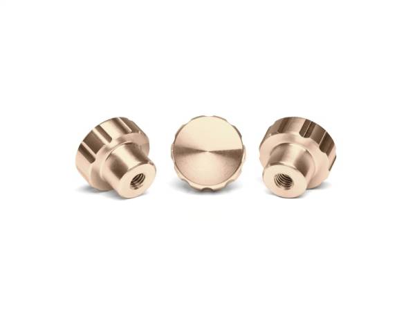 WeatherTech - WeatherTech CupFone & CupFone XL w/ Hand Sanitizer Billet Knobs - Rose Gold (3 Pack) | 8ACFBK33 - Image 1