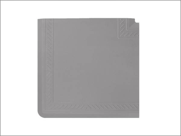 WeatherTech - WeatherTech Comfort Mat Connect Corner Mat 25 x 25in. Bordered - Grey | 8ACONC1HCG - Image 1