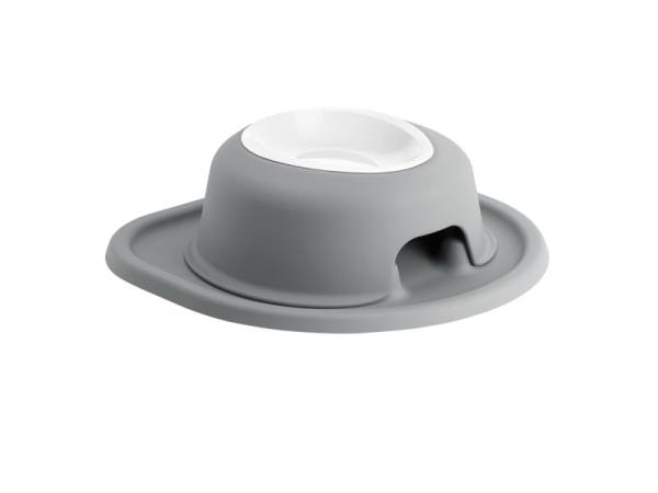 WeatherTech - WeatherTech Pet Feeding System Single High 8oz 3in. Poly Bowl - Dark Grey | PSH0803DGDG - Image 1