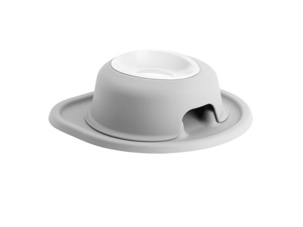 WeatherTech - WeatherTech Pet Feeding System Single High 8oz 3in. Poly Bowl - Light Grey | PSH0803LGLG - Image 1