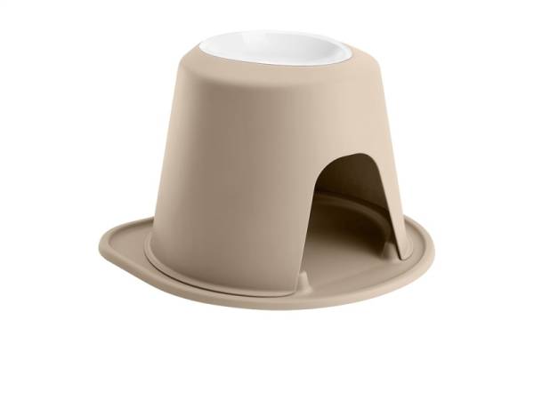 WeatherTech - WeatherTech Pet Feeding System Single High 64oz 12in. Poly Bowl - Tan | PSH6412TNTN - Image 1