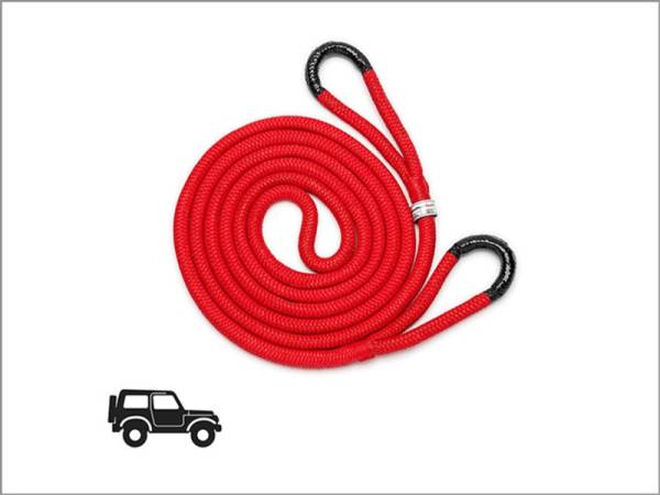 WeatherTech - WeatherTech Kinetic Recovery Rope 3/4in. - Red/Black | R03420KER - Image 1
