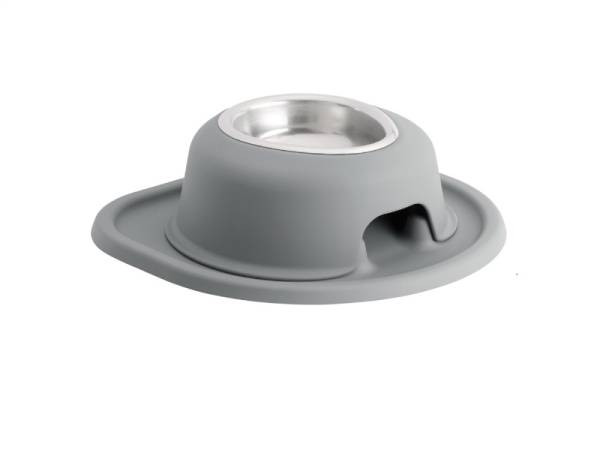 WeatherTech - WeatherTech Pet Feeding System Single High 8oz 3in. Stainless Bowl - Dark Grey | SH0803DGDG - Image 1
